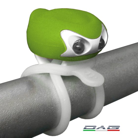 Lampo luce anteriore Poock in silicone con elastico